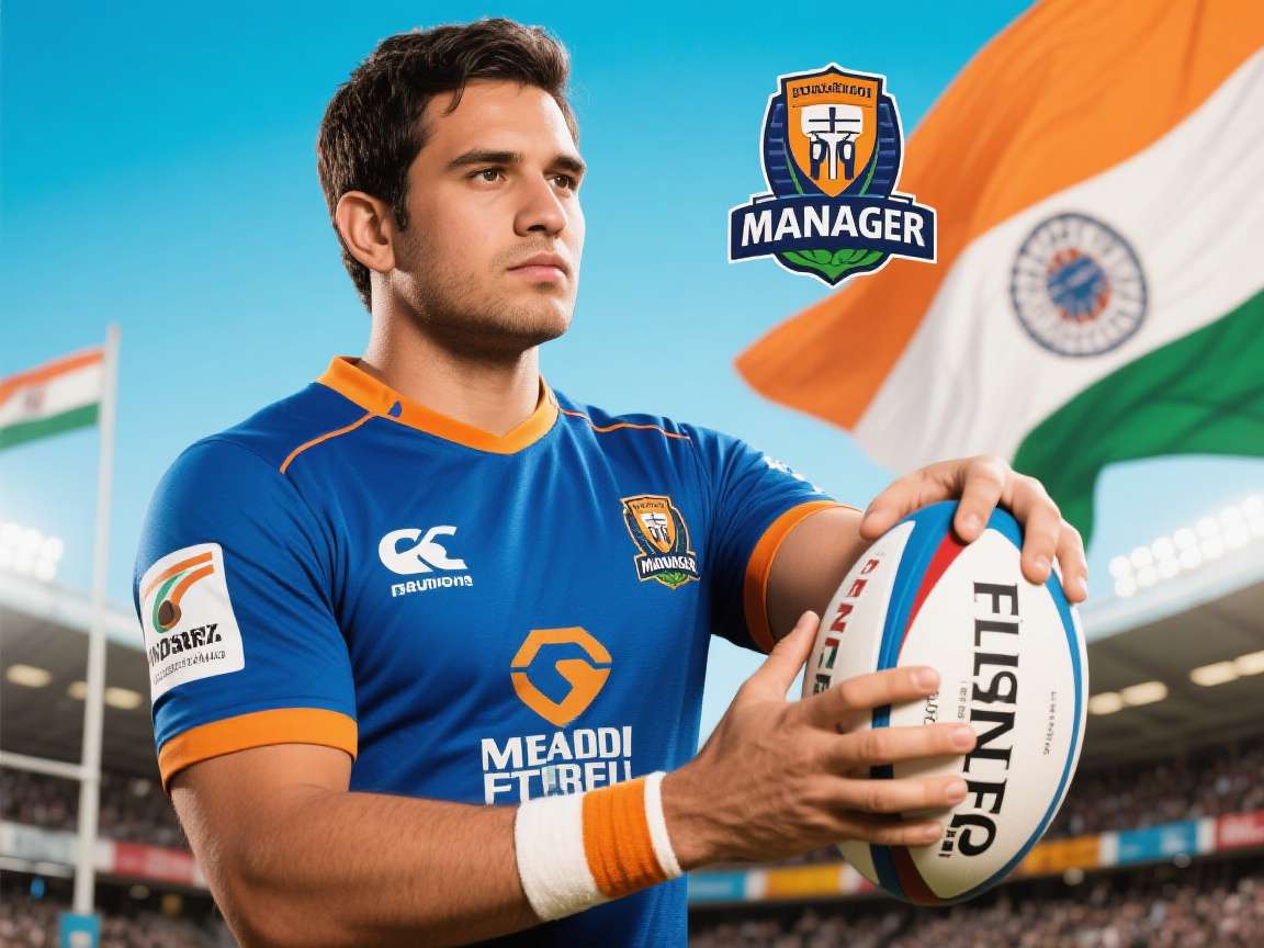 Pro Rugby Manager India - Team Management Dashboard Pro Rugby Manager India game interface showing team management dashboard