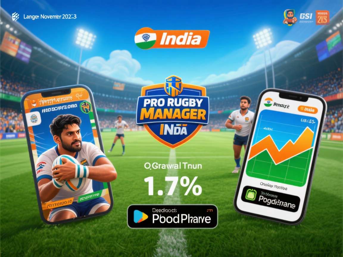 Pro Rugby Manager India - Download Growth in India Pro Rugby Manager India download growth chart in India